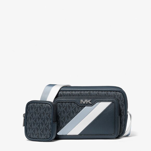 Michael Kors Other - Michael kors Rivington Striped Logo Camera Bag -  PALE BLUE  - 37F4LRVC0L